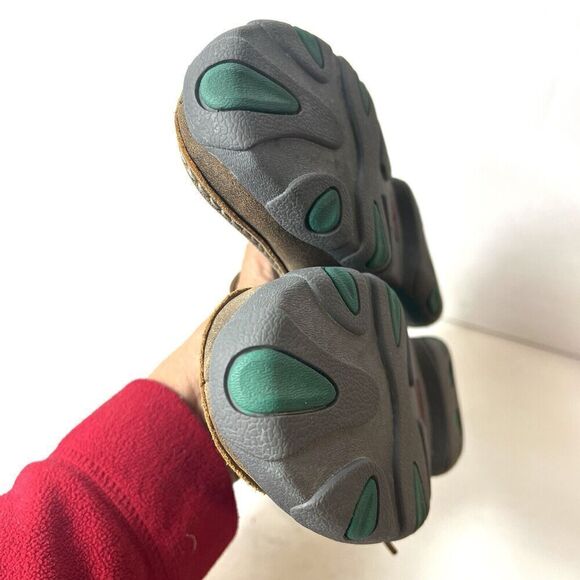 Twisted X Casual Shoe Women 6.5M Driving Moc Leather Brown/Teal Snake Skin Print - Picture 7 of 10